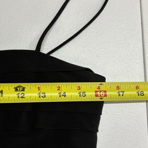 Anne Klein Elegant Pleated‎ Cocktail Dress Sz 4 Capsule Whimsigoth Wedding Guest - Picture 9 of 11